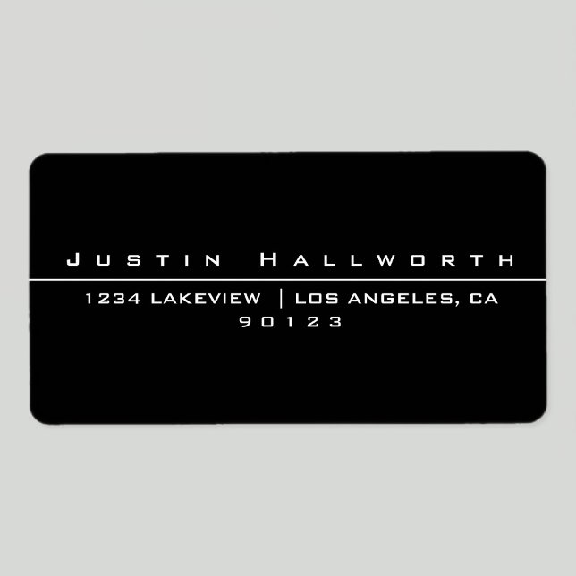 Uniquely Styled Black & White Label (Creator Uploaded)