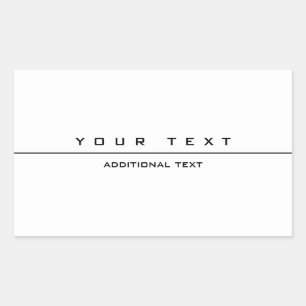 Uniquely Styled Black & White Rectangular Sticker