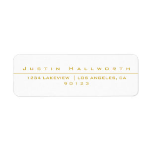 Uniquely Styled White & Gold