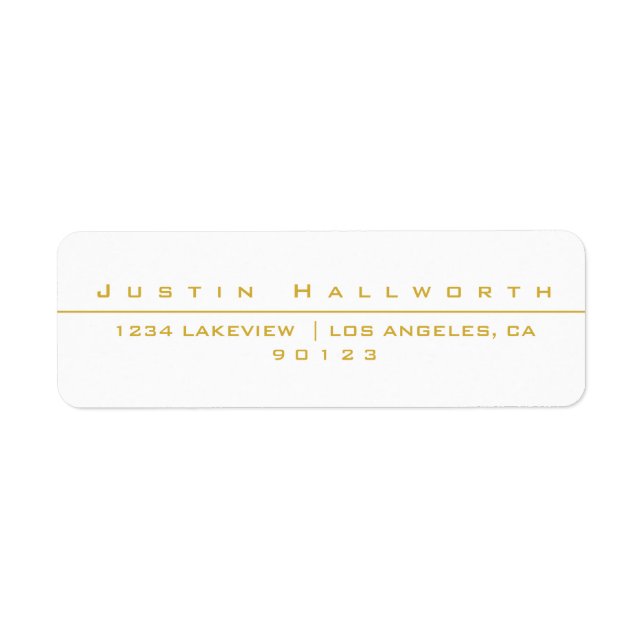 Uniquely Styled White & Gold (Front)