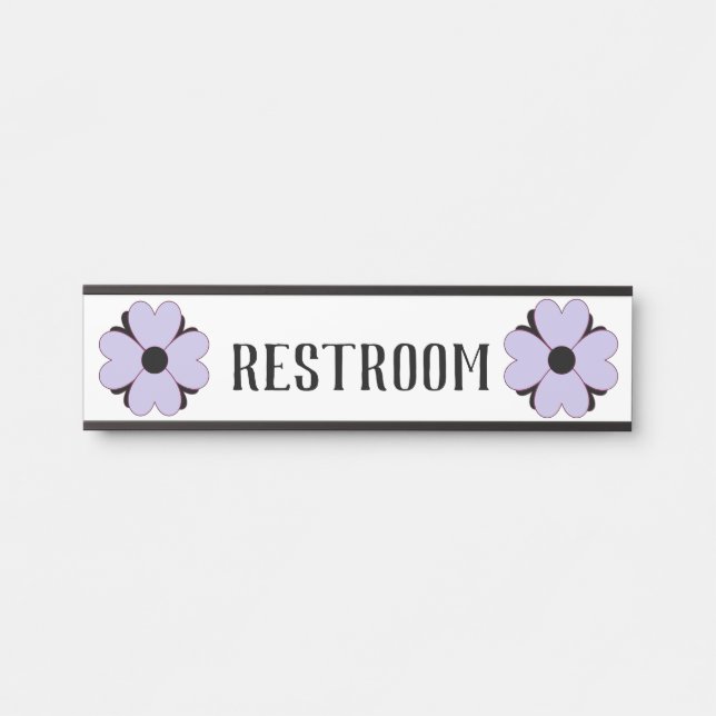 Unisex Bathroom Signs - Unisex Restroom Sign (Front)