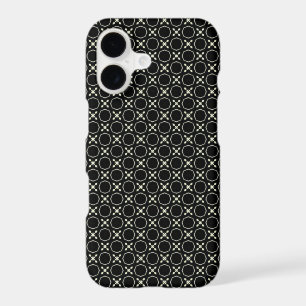 Unisex Black and White X & O Pattern iPhone 7 Case