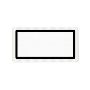 Unisex Black Bordered Mailing Address Labels