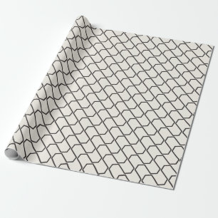 Unisex Black & Cream Arrow Pattern Gift Wrap