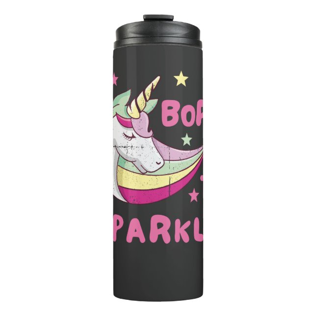 Unisex Born to Sparkle Thermal Tumbler (Front)
