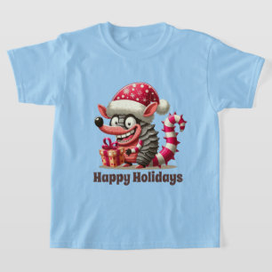 Unisex Christmas Armadillo add text T-Shirt