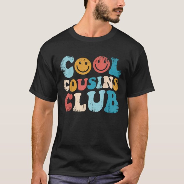 Unisex Cool Cousins Club Funny Cousin Crew Kids Bo T-Shirt (Front)