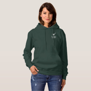 Unisex Dark Hooded Sweatshirt w/Vintage Logo