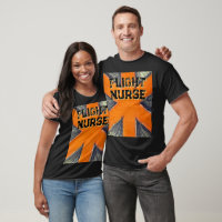 Unisex Flight Nurse orange & graphite star of life