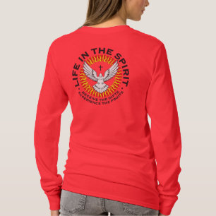 Unisex Front and Back Graphic On Red Ground T-Shirt