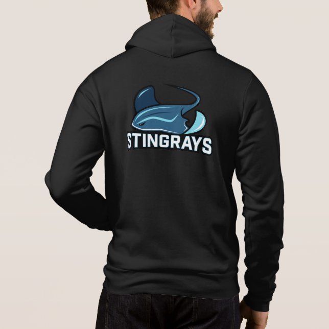 Unisex Full-Zip Hoodie (Stingrays Back) (Back)
