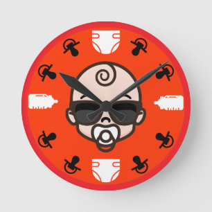 Unisex Gender-neutral New Parent Wrist Round Clock