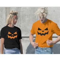 Unisex Halloween Jack-O-Lantern Face T-Shirt