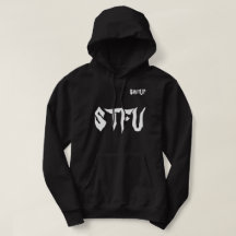 Unisex Hoodie STFU Black