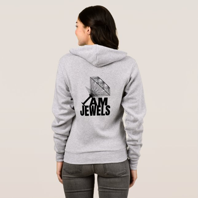 unisex jacket  hoodie (Back Full)