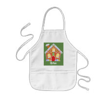 Unisex kids customisable baking gingerbread apron