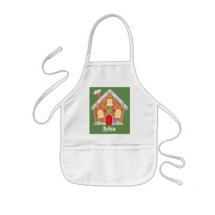 Unisex kids customisable baking gingerbread apron