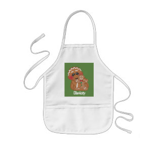 Unisex kids customisable baking gingerbread apron