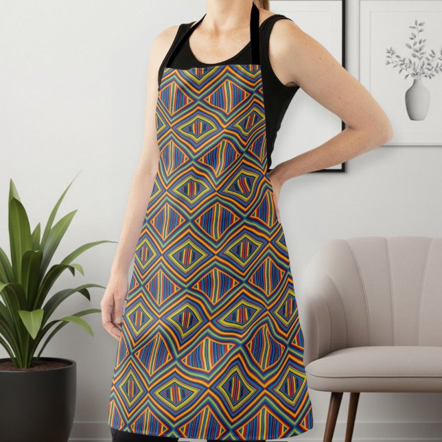 Unisex Long Apron with Unique Pattern  (Creator Uploaded)