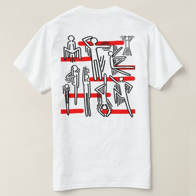 Unisex Maitea illustrated figures T-Shirt (Design Back)