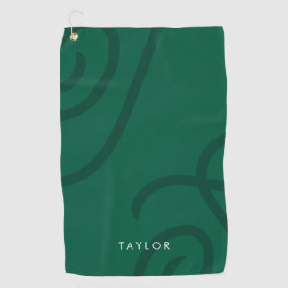 Unisex Modern Golf Towel with Custom Name/Initials