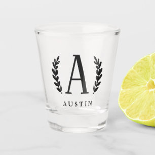 Unisex Monogram Shot glass