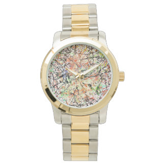 Unisex Oversized Two-Tone Bracelet Watch