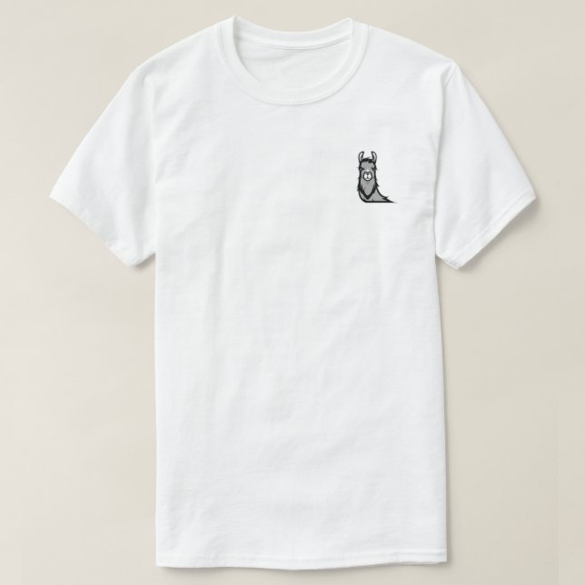 Unisex Pocket Emblem Llama Tee (Design Front)