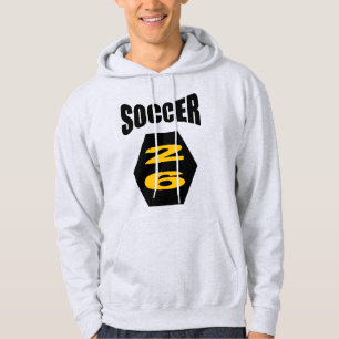 Unisex pullover hoodie. ash SOCCER 26
