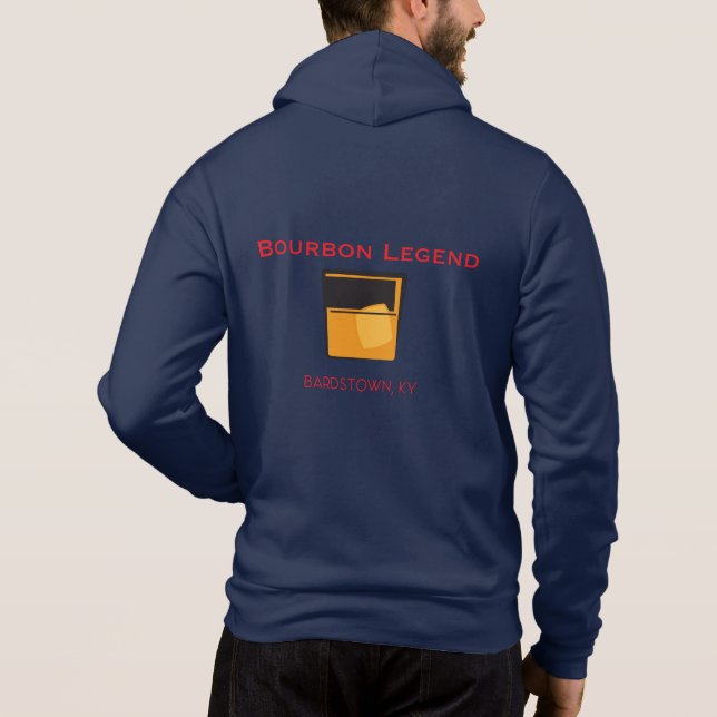 Unisex Pullover Hoodie - Bourbon Legend  (Back)