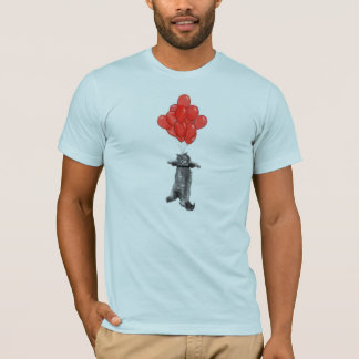 Unisex Red Balloons on Blue Tee-Shirt T-Shirt