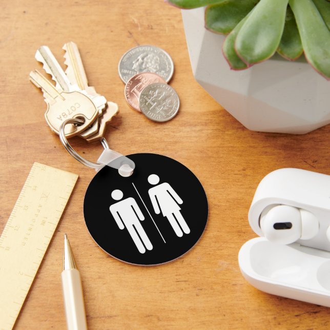 Unisex Restroom Key Ring (Desk)