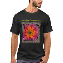 Unisex T-shirt with Magenta Gazania