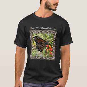 Unisex T-shirt with Monarch on Milkweed