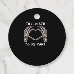 Unisex Til Death Do Us Part, Bride To Be, Bones, M Favour Tags