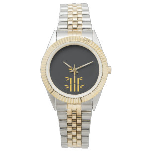 : Unisex Two-Tone Bracelet Watch