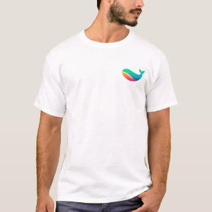 Unisex Whale Blue Silhouette Outline Pocket T-Shirt