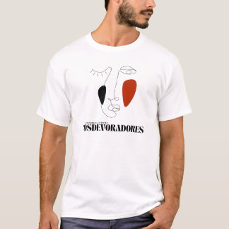 Unisex white shirt with minimalist design