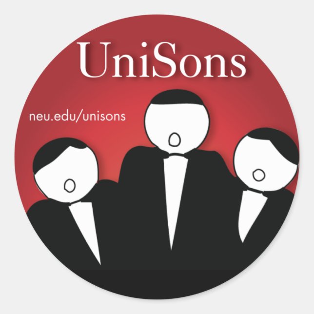 UniSons A Cappella Sticker (Front)