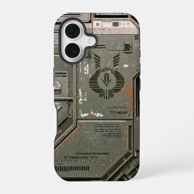 UNIT-77 #004: Vanguard Shield 77 iPhone 16 Case (Back)