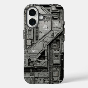 UNIT-77 #028: GLMBS Neural Conduit Panel iPhone 16 Case