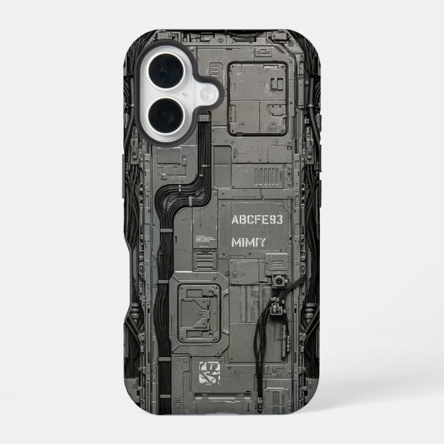 UNIT-77 #036: Neural Gateway ABCFE93 iPhone 16 Case (Back)