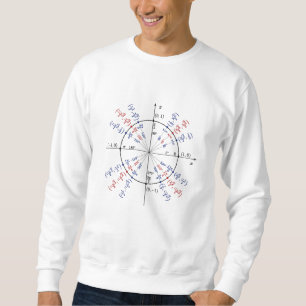 Unit circle math formulas physics sweatshirt