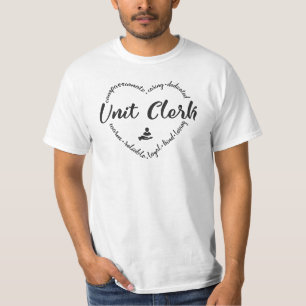 Unit Clerk Design Personalised Apparel T-shirt