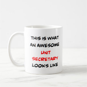 unit secretary, awesome coffee mug