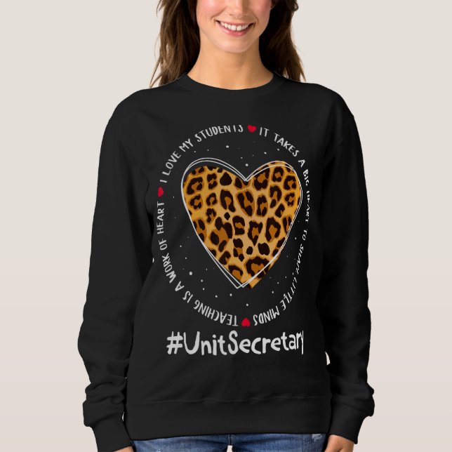 Unit Secretary Squad Admin Appreciation Week Back  Sweatshirt (Front)