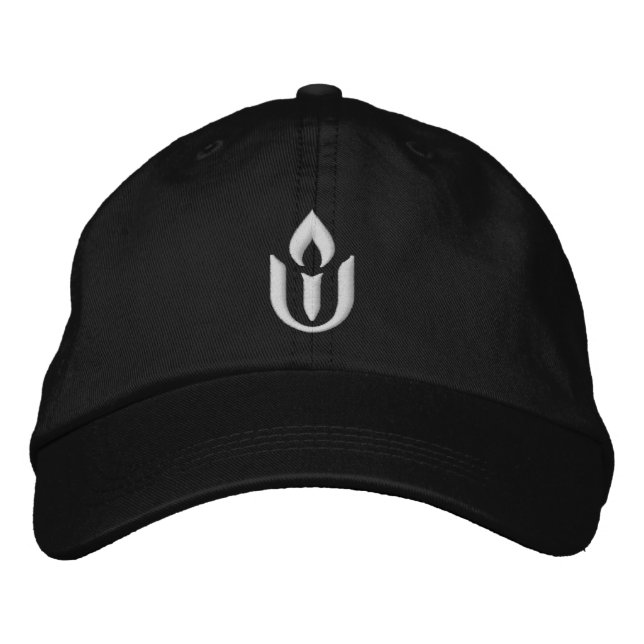Unitarian Universalist Flaming Chalice Embroidered Hat (Front)