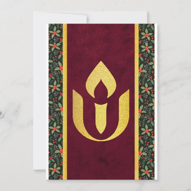 Unitarian winter holiday card (Front)