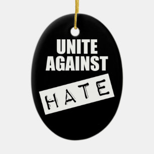 Unite Against Hate Ceramic Tree Decoration