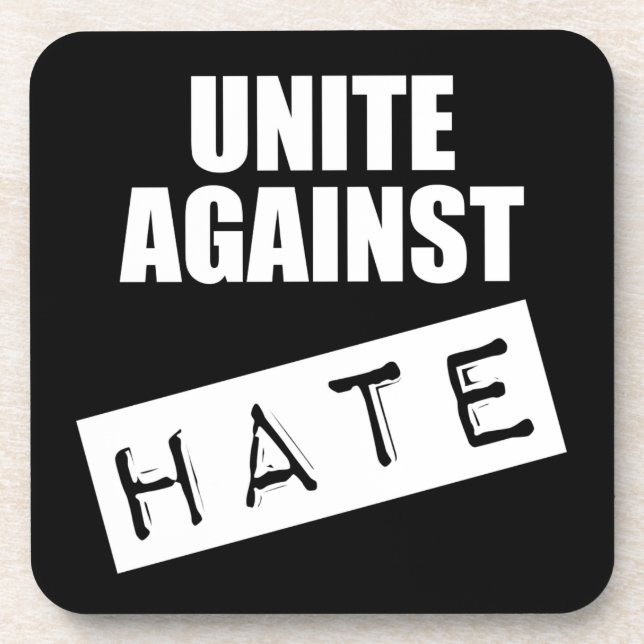 Unite Against Hate Coaster (Front)